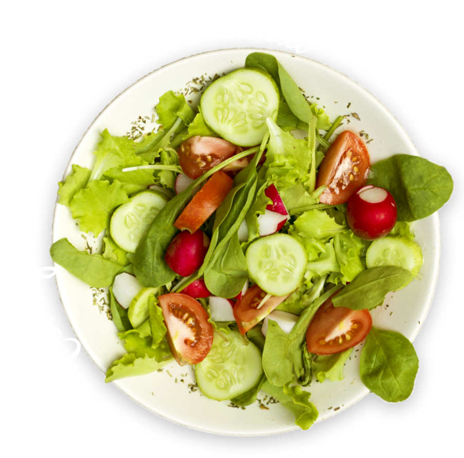 カッテージチーズと
                                バジルのサラダ